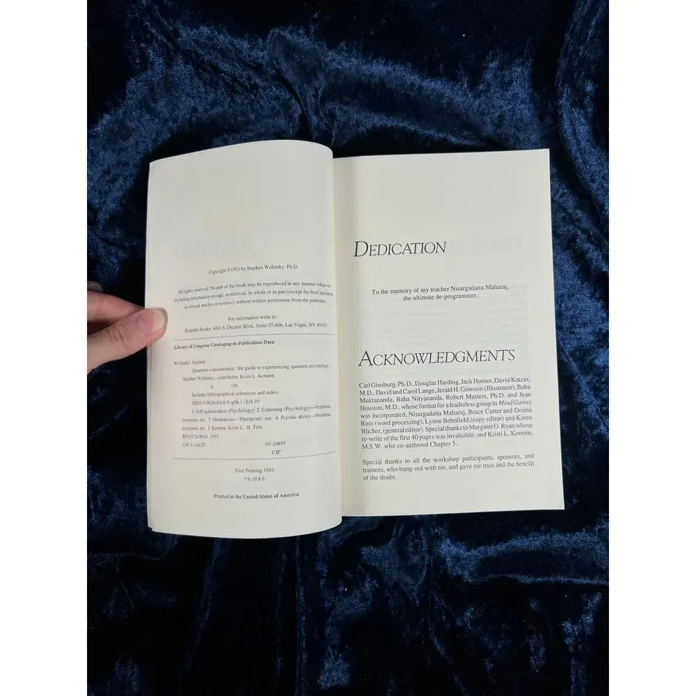 Vintage 1993 Quantum Consciousness Book – Stephen Wolinsky Quantum Psychology